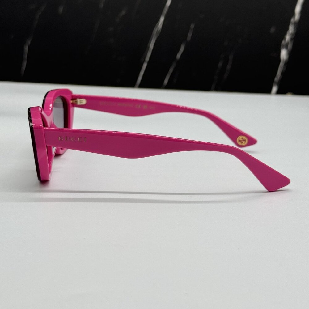 NEW GUCCI GG1638S 003 BURGUNDY FUCHSIA CAT EYE WOMEN SUNGLASSES - Picture 10 of 13